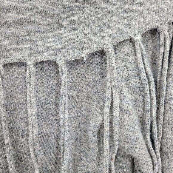 I Jeans by Buffalo Sweater Boho Western Fringe Cowl Neck Angora Blend Gray L - Picture 5 of 13
